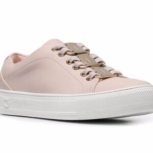 Salvatore Ferragamo Nadine 10.5 c women pink leather sneakers vara